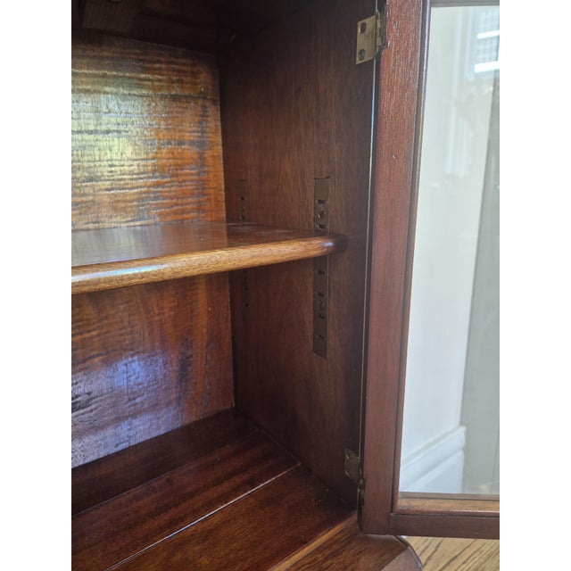 Vintage Art Deco Glazed Mahogany Sectional Bookcase from Minty Oxford, 1930s For Sale - Image 12 of 15