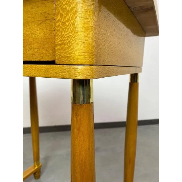 Yellow Art Deco Side Table, 1930s For Sale - Image 8 of 12