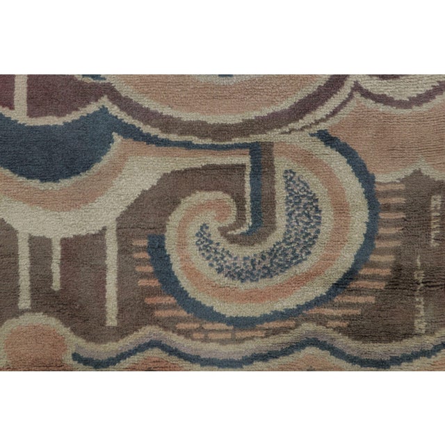 Art Deco Vintage Art Deco Wool Rug by Rug & Kilim, France, 1950–1959 For Sale - Image 3 of 8
