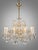 Pink Statement Marie Theresa Crystal and Brass Twelve Branch Chandelier For Sale - Image 8 of 8