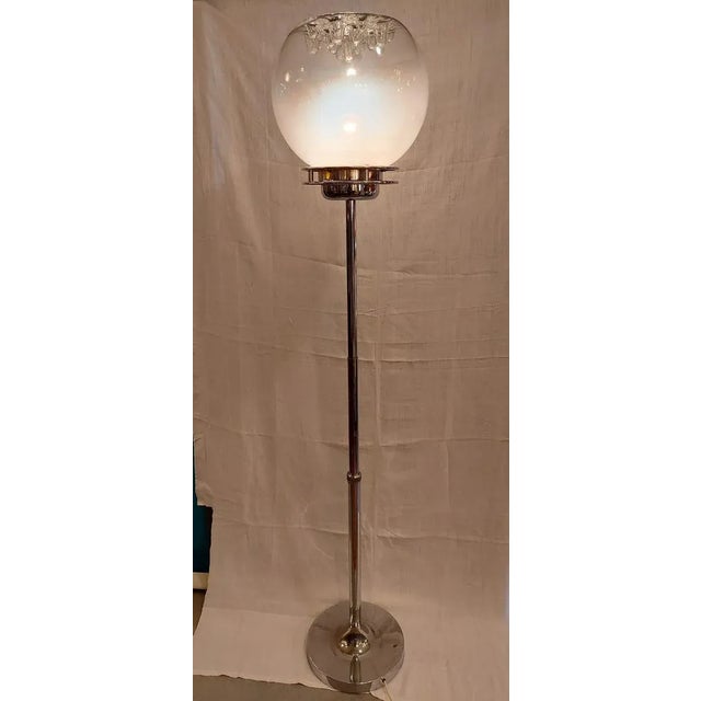 Metal Vintage Upright Floor Lamp by Toni Zuccheri For Sale - Image 7 of 7