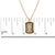 Early 21st Century 14K Yellow Gold Plated Sterling Silver 1/4 Cttw Diamond Cross Dog Tag Pendant Necklace For Sale - Image 5 of 5