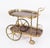 Mid-Century French Walnut and Brass Galleried Drinks Trolley, 1950s For Sale - Image 6 of 18
