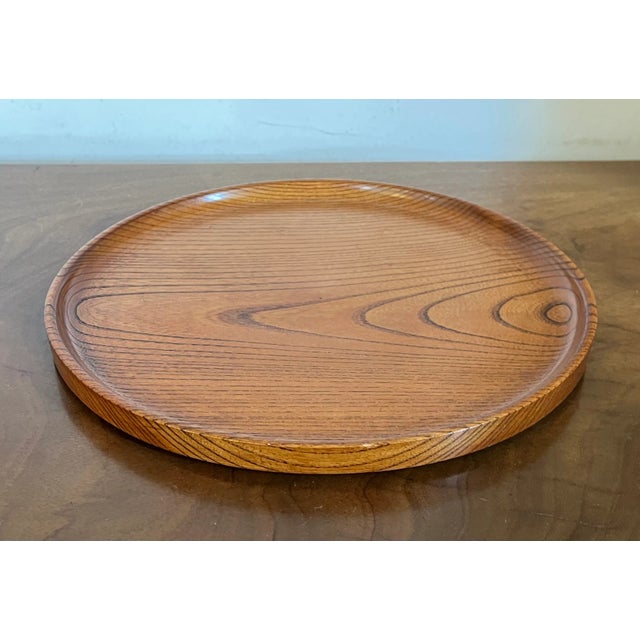 Early 20th Century Japanese Turned Wood Round Tray For Sale In New York - Image 6 of 11