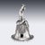 Antique Victorian Silver Desk or Dinner Bell, 1886 For Sale - Image 6 of 17