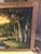 Vintage Mid Century Fabric Painting Waterfall Landscape Wall Art 48" X 26" For Sale In New York - Image 6 of 9