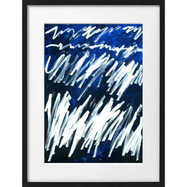 19.6" X 25.5" - Set of 6 'Writings' Cy Twombly Inspired Abstract Original Art Installation For Sale - Image 6 of 13