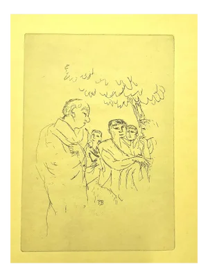 People Etching by Pierre Bonnard, 1940