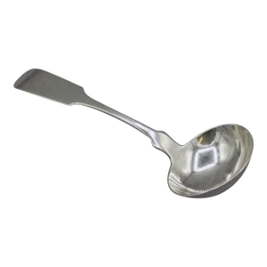 1855 American Coin Silver Large Gravy Ladle by William Gale & Son