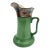 1960s Royal Bayreuth Green Hand Painted Equestrian Hunt Scene Pitcher For Sale