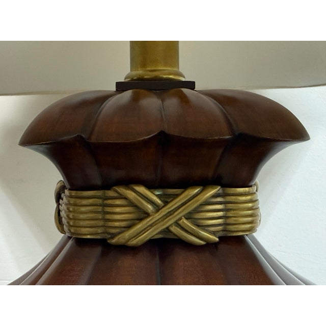 Brown John Burke for Decorative Crafts Model 5518 Table Lamps, Pair For Sale - Image 8 of 15