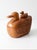 Brown Vintage Hand-Carved Teak Duck Box For Sale - Image 8 of 12