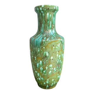 Vase – Art Pottery Drip Glaze Baluster For Sale