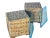 Vintage British Colonial Rattan Cube End Tables, Architectural Form | Pair For Sale - Image 10 of 12