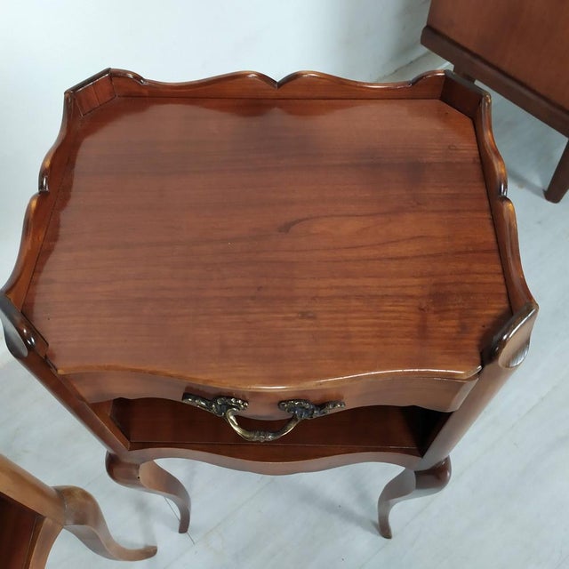 Louis XV Nightstands, 1950s, Set of 2 For Sale - Image 9 of 16