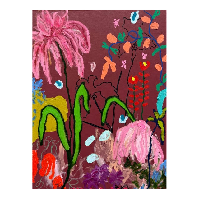 Ak Hardeman - Abstract Painting - Saffron Day Dreams For Sale