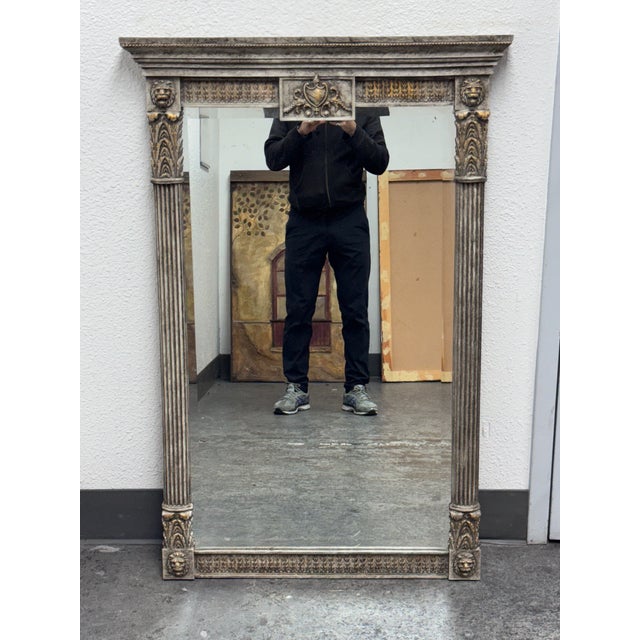 Circa 1990's Alden Furniture Neoclassical-Style Carved Wood Mirror For Sale - Image 9 of 12