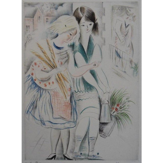 Mily Possoz, Les jeunes filles en promenade, Etching For Sale - Image 8 of 8