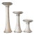 Circa 1970 Jaru Earthenware Column Pedestal-Style Candleholders - Set of 3 For Sale