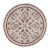 Eclectic Ziegler Ivory/Brown Wool Round - Rug 9'11'' X 9'11'' For Sale