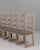 20th Century Belgian Upholstered Oak Ladderback Oak Dining Chairs - Set of 6 For Sale - Image 13 of 18