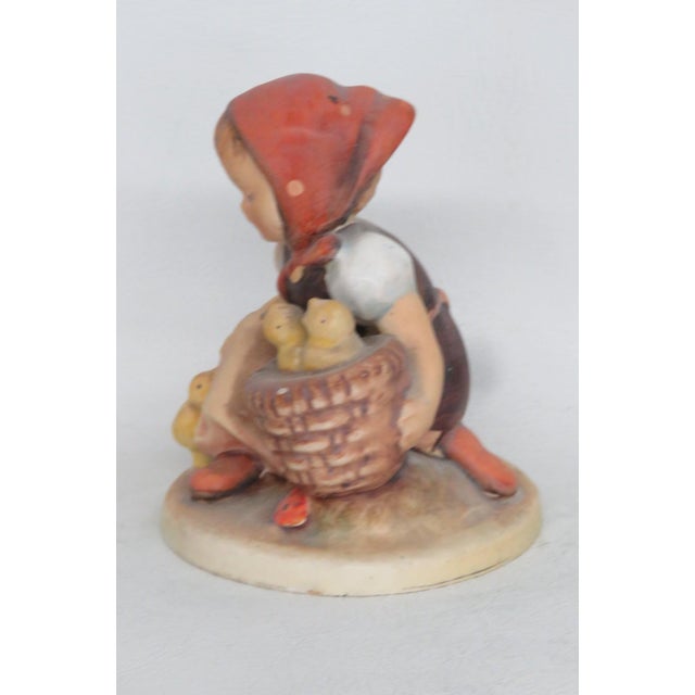Goebel Hummel Chick Girl Figurine Made in Germany MCM Ceramic Earthenware 5081b For Sale In Miami - Image 6 of 9