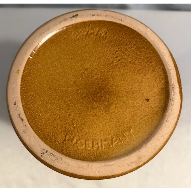 Mid-Century Art Pottery Vase Large Scale 16.5” Ceramic Germany For Sale - Image 4 of 5