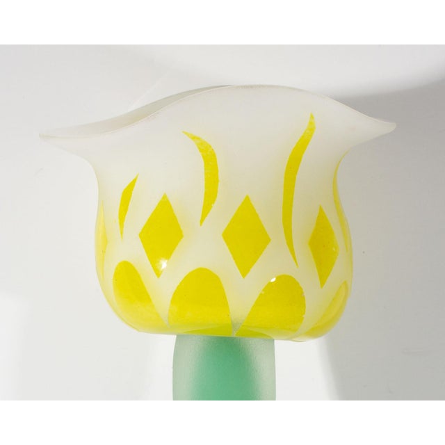 1997 Art Glass Flower Sculpture by Stephen Fellerman and Clair Raabe For Sale In Indianapolis - Image 6 of 6