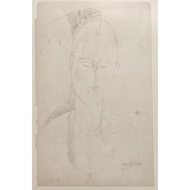 Amedeo Modigliani (1884-1920) Ritratto di Donna / Portrait of a Woman Lithograph on paper Paper especially produced for...