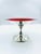 Ruby Red Vintage Reed & Barton Silver Plate & Ruby Red Enamel Pedestal Compote For Sale - Image 8 of 12
