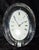 White Vintage German Table Clock with Glass Case and White Metal Dial from Kienzle, 1970s For Sale - Image 8 of 8