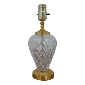 Waterford Etched Crystal Small Table Lamp