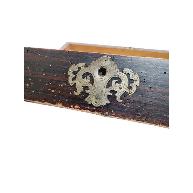 Oriental Wooden Toolbox with Alpacca Applications, 1930s For Sale - Image 10 of 17