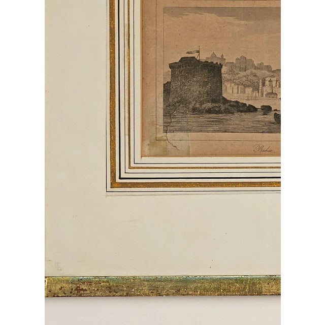 Realism 18th Century German Print Showing Colonial Scene, "Bahia" For Sale - Image 3 of 4