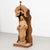 Wood Large Traditional Figure of a Virgin in Wood Niche, 1950 For Sale - Image 7 of 14
