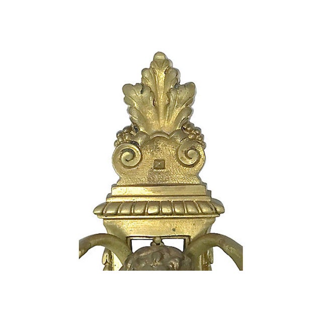 Pair Antique Louis XVI-Style Candle Sconces For Sale - Image 4 of 7
