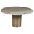 Mid-Century Modern Round Travertine Dining Table, 1970s For Sale - Image 3 of 5