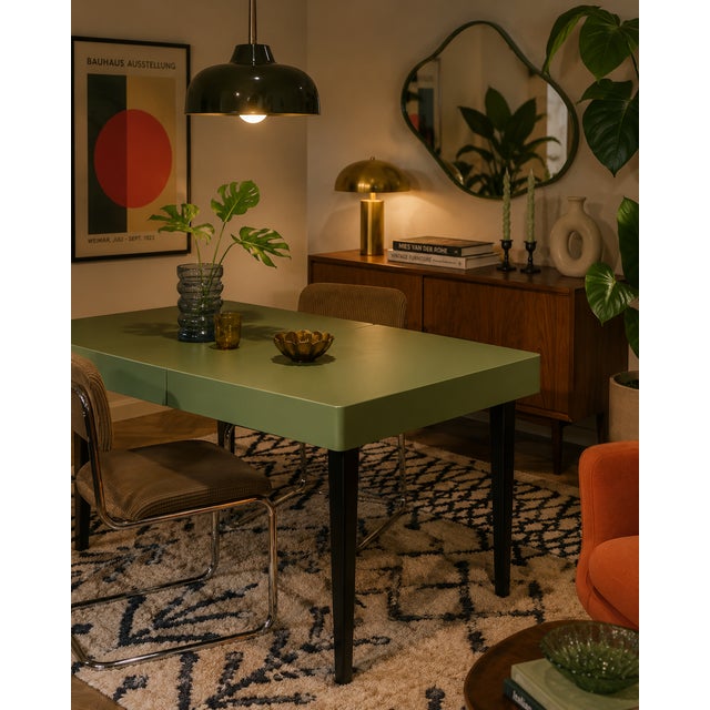 Vintage Art Deco Dining Table, 1950s For Sale - Image 10 of 10