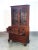 Period original george iii flap secretaire, bookcase in mahogany. From england, second eighteenth century tilting...