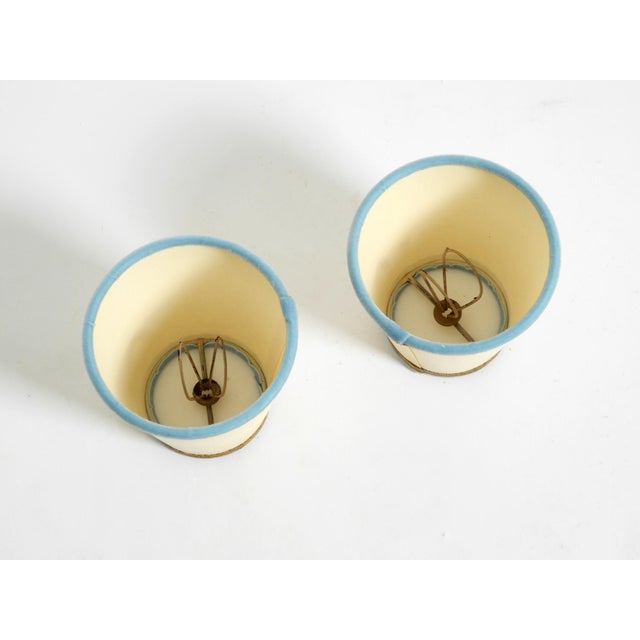 Mid-Century Modern Floral Wall Lamps in Brass, 1950s, Set of 2 For Sale - Image 16 of 18