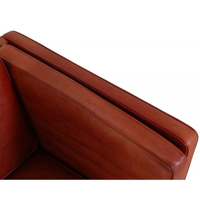 2 Seater 2332 Sofa in Indian Red Aniline Leather from Børge Mogensen For Sale - Image 18 of 18