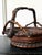 Antique Japanese Bamboo Morikago Basket with Chikon Handle Meiji Period For Sale - Image 15 of 15