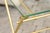 Vintage Pair of Italian Brass and Glass Folding Side Table with Sandaled Feet For Sale In Atlanta - Image 6 of 10