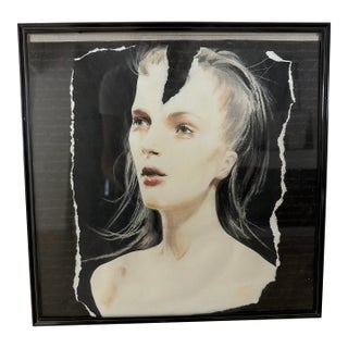 1980s Modern Portrait of a -- Unknown Artist For Sale
