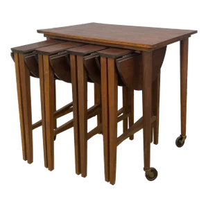 Vintage Nesting Side Tables | in the Style of Poul Hundevad