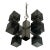 Late 20th Century Brutalist Smoked Plexiglass "Ice Cube" Chrome Chandelier For Sale
