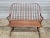 Store Item: L. Hitchcock Windor Style Bench Made in Conneticut Description: Bench features a shaped rail with spindle back...