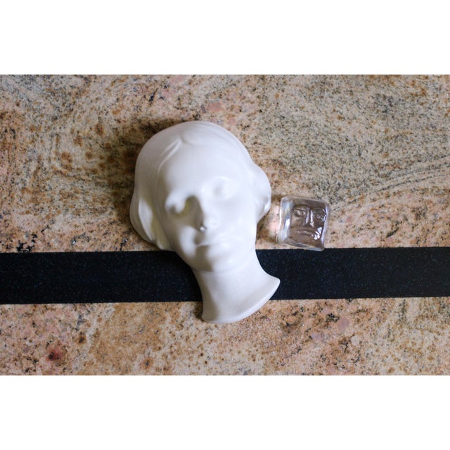 French Country Goebel Wall Mask of the Unknown Woman From the Seine For Sale - Image 3 of 9