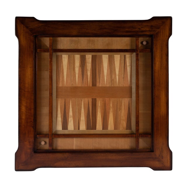 2020s Vincent Multi-Game Card Table, Medium Brown For Sale - Image 5 of 6