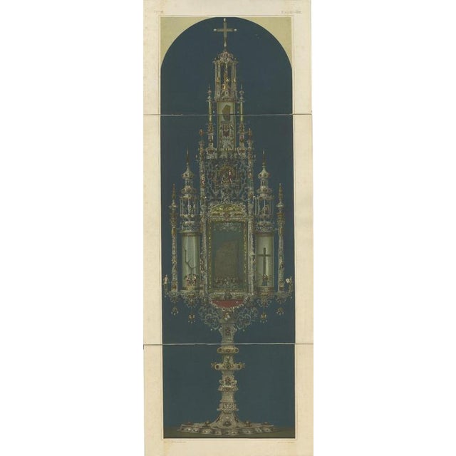 Bavarian Altars Architectural Triptych, 1874, Set of 3 For Sale - Image 3 of 15